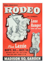 LONE RANGER /TONTO/LASSIE RODEO/PERSONAL APPEARANCE GROUP.