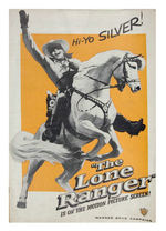"THE LONE RANGER" 1956 MOVIE PROMOTIONAL MATERIAL.