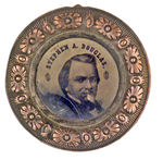 DOUGLAS – JOHNSON LARGE 'DOUGHNUT' 1860 FERROTYPE.