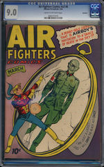 AIR FIGHTERS VOL. 2 #6, MARCH 1944. ROCKFORD PEDIGREE CGC 9.0