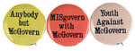 ANTI-MC GOVERN SLOGAN BUTTONS.