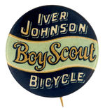 "IVER JOHNSON BOY SCOUT BICYCLE" BUTTON