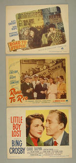 BOB HOPE-BING CROSBY LOBBY CARD TRIO.