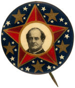 BRYAN 1908 STAR MOTIF PORTRAIT BUTTON.