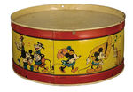 MICKEY MOUSE LARGE TIN LITHO DRUM.