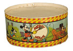 "MICKEY MOUSE" LARGE TIN LITHO DRUM.