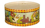 "MICKEY MOUSE" LARGE TIN LITHO DRUM.