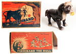 "FERDINAND THE BULL" BOXED COMPOSITION DOLL.