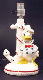 DONALD DUCK FIGURAL LAMP BY LEEDS CHINA CO.