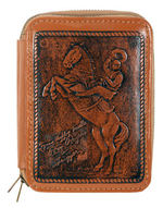 ROY ROGERS DELUXE DOUBLE ZIPPER MODEL WALLET.