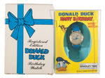 "REGISTERED EDITION DONALD DUCK BIRTHDAY WATCH" BY BRADLEY.