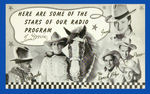TOM MIX "STARS OF OUR RADIO PROGRAM" FAN CARD.