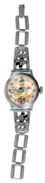 "INGERSOLL DONALD DUCK" RARE WRISTWATCH.