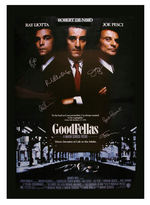 "GOODFELLAS" CAST-SIGNED ONE-SHEET MOVIE POSTER.