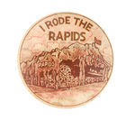 EARLY AMUSEMENT PARK RIDE PROMOTIONAL BUTTON FROM HAKE COLLECTION & CPB.