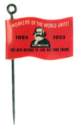 KARL MARX 1933 COMMUNIST STICKPIN.