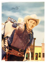 "ROY ROGERS/OFFICIAL FLASH DRAW GENUINE COWHIDE HOLSTER W/SWIVEL HIP ACTION" BOXED GUN SET.