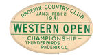 BUTTON FOR 1941 WESTERN OPEN CHAMPIONSHIP.