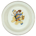 RAGGEDY ANN AND ANDY CHILD’S BOWL FROM THE HAKE COLLECTION.