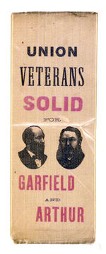 "GARFIELD AND ARTHUR" RARE JUGATE RIBBON.