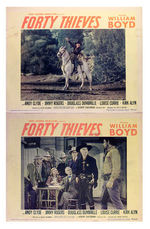 WILLIAM BOYD IN "FORTY THIEVES" LOBBY CARD SET.