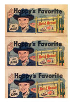 HOPALONG CASSIDY PREMIUM COMIC BOOK SET.