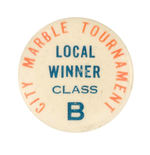 RARE MARBLE BUTTON.