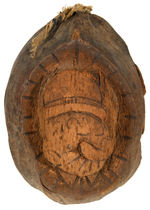 POPEYE FOLK ART CARVED COCONUT.