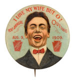 "PENNSYLVANIA LINES" CHOICE COLOR 1909 "OUTING" BUTTON.