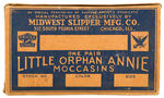 “LITTLE ORPHAN ANNIE MOCCASINS” BOX.