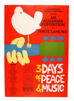 WOODSTOCK FESTIVAL POSTER.