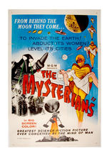 "THE MYSTERIANS" LINEN-MOUNTED AMERICAN RELEASE POSTER.