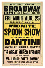 MAGIC & SPOOK SHOW POSTER TRIO.