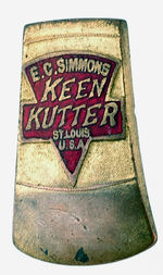 "E.C. SIMMONS KEEN KUTTER ST. LOUIS" BRASS BADGE.