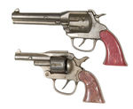 "RANGER/SIX SHOOTER" CAST IRON CAP GUNS BY KILGORE.