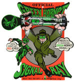 “OFFICIAL GREEN HORNET SIGNAL RAY” FLASHLIGHT ON CARD.