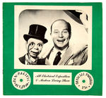 CHARLIE McCARTHY & EDGAR BERGEN “ALL ELECTRICAL EXPOSITION & MODERN LIVING SHOW” PROGRAM.