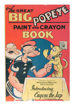 "THE GREAT BIG POPEYE PAINT AND CRAYON BOOK/INTRODUCING EUGENE THE JEEP."