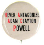 "NAACP" AND POWELL BUTTON.