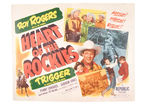 ROY ROGERS "HEART OF THE ROCKIES" HALF-SHEET MOVIE POSTER