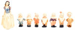 SNOW WHITE AND THE SEVEN DWARFS EXCEPTIONAL FIGURINE SET BY LEONARDI.