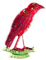 "RED RAVEN SPLITS" c. 1900 MEDICAL PRODUCT PIN.