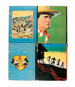 BIG BIG BOOK LOT FEATURING BUCK JONES, TOM MIX, TERRY AND THE PIRATES, MICKEY MOUSE.