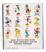 "WALT DISNEY'S CHARACTERS AS SNAP-EEZE BY MARX" STORE DISPLAY.