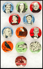 "THE ADDAMS FAMILY" SET OF BUTTONS.