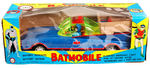 BOXED BATTERY OPERATED BATMOBILE.