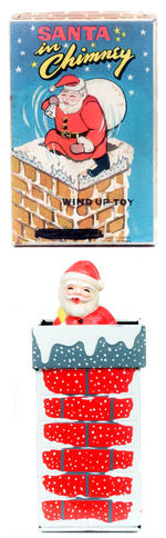 "SANTA IN CHIMNEY" BOXED WINDUP.