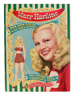 “MARY HARTLINE OF SUPER CIRCUS” PAPERDOLL – COLORING BOOK.
