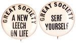 LBJ GREAT SOCIETY 1.25" BUTTONS.