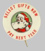 RARE 1.75" SANTA OFFERS DEFERRED PAYMENT.